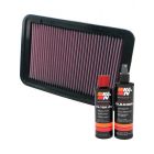 K&N Air Filter 33-2370 + Recharge Kit