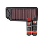 K&N Air Filter 33-2379 + Recharge Kit