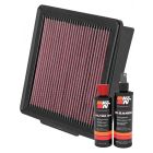 K&N Air Filter 33-2398 + Recharge Kit