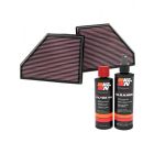 K&N Air Filter 33-2407 + Recharge Kit