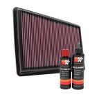 K&N Air Filter 33-2426 + Recharge Kit
