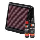 K&N Air Filter 33-2430 + Recharge Kit