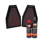 K&N Air Filter 33-2484 + Recharge Kit