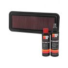 K&N Air Filter 33-2486 + Recharge Kit
