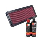 K&N Air Filter 33-2570 + Recharge Kit