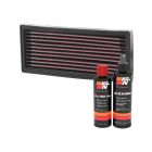 K&N Air Filter 33-2586 + Recharge Kit