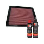 K&N Air Filter 33-2734 + Recharge Kit