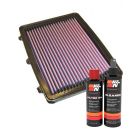 K&N Air Filter 33-2748-1 + Recharge Kit
