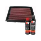 K&N Air Filter 33-2813 + Recharge Kit