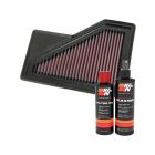 K&N Air Filter 33-2885 + Recharge Kit