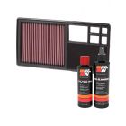 K&N Air Filter 33-2920 + Recharge Kit