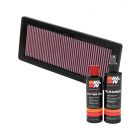 K&N Air Filter 33-2936 + Recharge Kit
