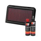 K&N Air Filter 33-2974 + Recharge Kit