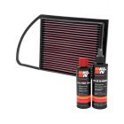 K&N Air Filter 33-2975 + Recharge Kit