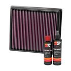K&N Air Filter 33-2990 + Recharge Kit