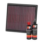K&N Air Filter 33-2996 + Recharge Kit