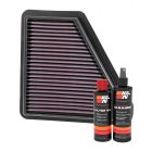 K&N Air Filter 33-3012 + Recharge Kit