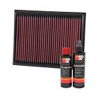 K&N Air Filter 33-3059 + Recharge Kit