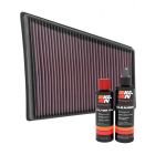 K&N Air Filter 33-3078 + Recharge Kit