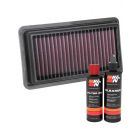K&N Air Filter 33-3082 + Recharge Kit