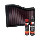 K&N Air Filter 33-3132 + Recharge Kit
