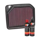 K&N Air Filter 33-3137 + Recharge Kit