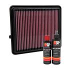 K&N Air Filter 33-3151 + Recharge Kit