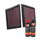 K&N Air Filter 33-3153 + Recharge Kit