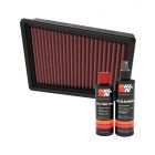 K&N Air Filter 33-3170 + Recharge Kit