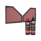 K&N Air Filter 33-3171 + Recharge Kit