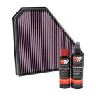 K&N Air Filter 33-5028 + Recharge Kit