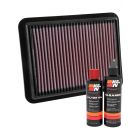 K&N Air Filter 33-5038 + Recharge Kit