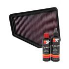 K&N Air Filter 33-5051 + Recharge Kit