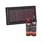 K&N Air Filter 33-5060 + Recharge Kit