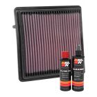 K&N Air Filter 33-5066 + Recharge Kit