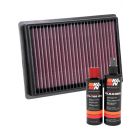 K&N Air Filter 33-5079 + Recharge Kit