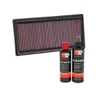 K&N Air Filter 33-5101 + Recharge Kit