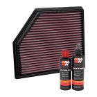 K&N Air Filter 33-5102 + Recharge Kit