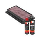 K&N Air Filter 33-5105 + Recharge Kit