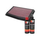K&N Air Filter 33-5109 + Recharge Kit