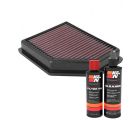 K&N Air Filter 33-5110 + Recharge Kit