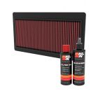 K&N Air Filter 33-5117 + Recharge Kit