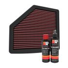 K&N Air Filter 33-5119 + Recharge Kit
