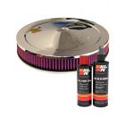 K&N Air Filter 60-1263 + Recharge Kit