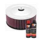 K&N Air Filter 60-1330 + Recharge Kit