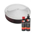 K&N Air Filter 60-1640 + Recharge Kit