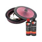 K&N Air Filter 66-3000 + Recharge Kit