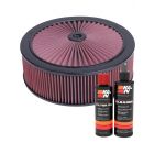K&N Air Filter 66-3070 + Recharge Kit