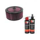 K&N Air Filter 66-3140 + Recharge Kit