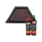 K&N Air Filter BM-1821 + Recharge Kit